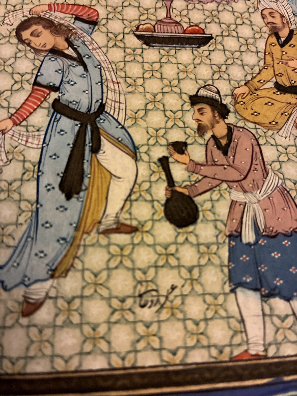 Vintage Artist Masterpiece Signed Rohani Rouhani Miniature Painting