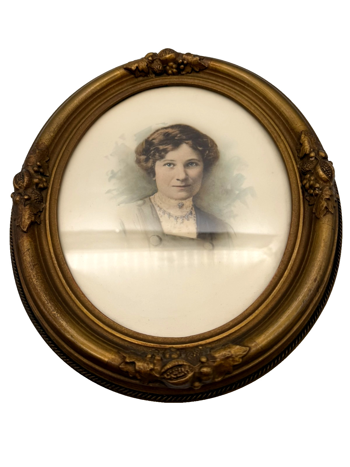 Oval Framed Hand Colored Antique Portrait circa 1890’s – 1910