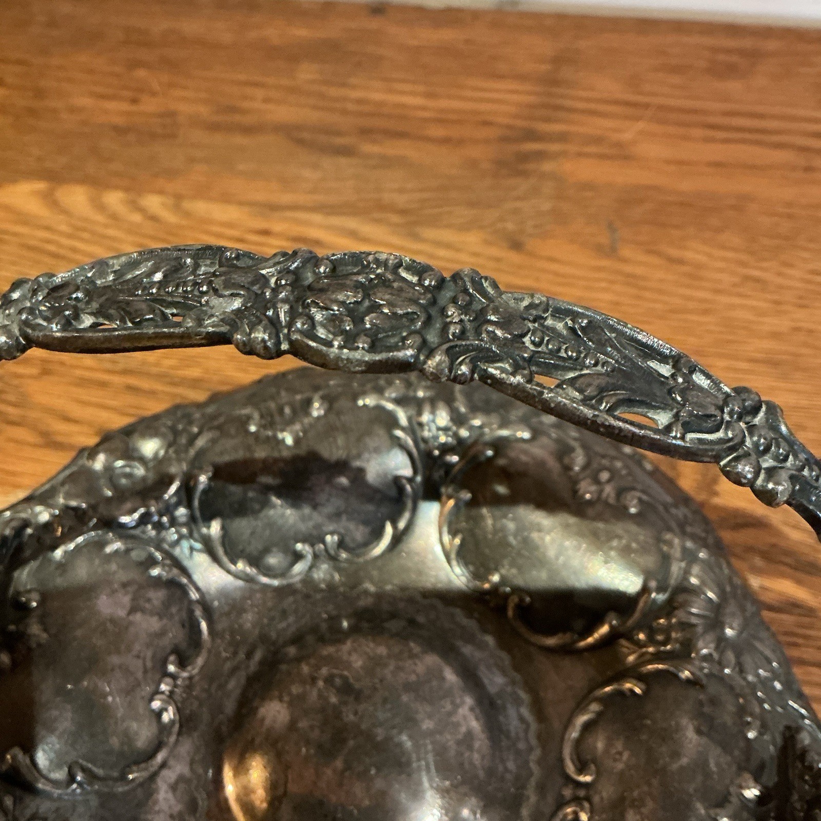 Vintage Homan Mfg. Silver Plate Co. Wedding Basket Footed 1900-1940’s Bridal