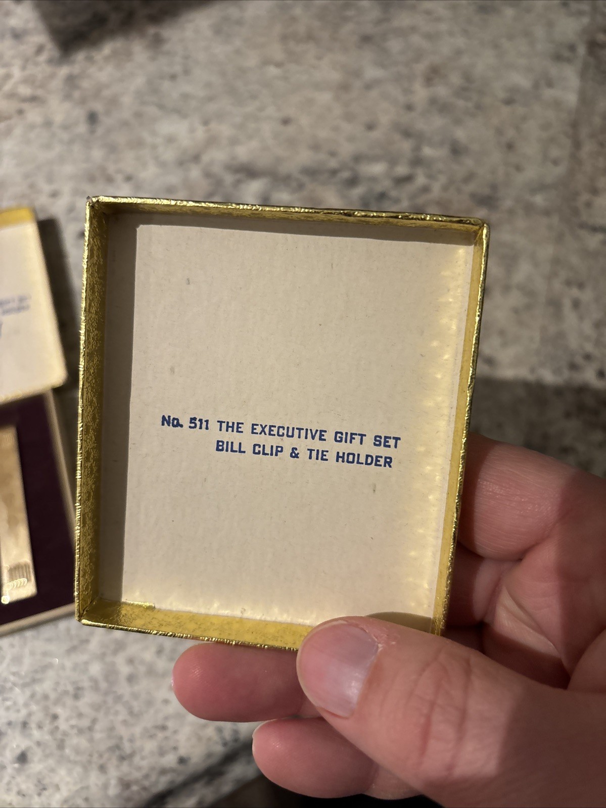 Vintage 1950s-1960s Haberdashery Money & Tie Clip G.B.C. “Get Back Cash” Noir