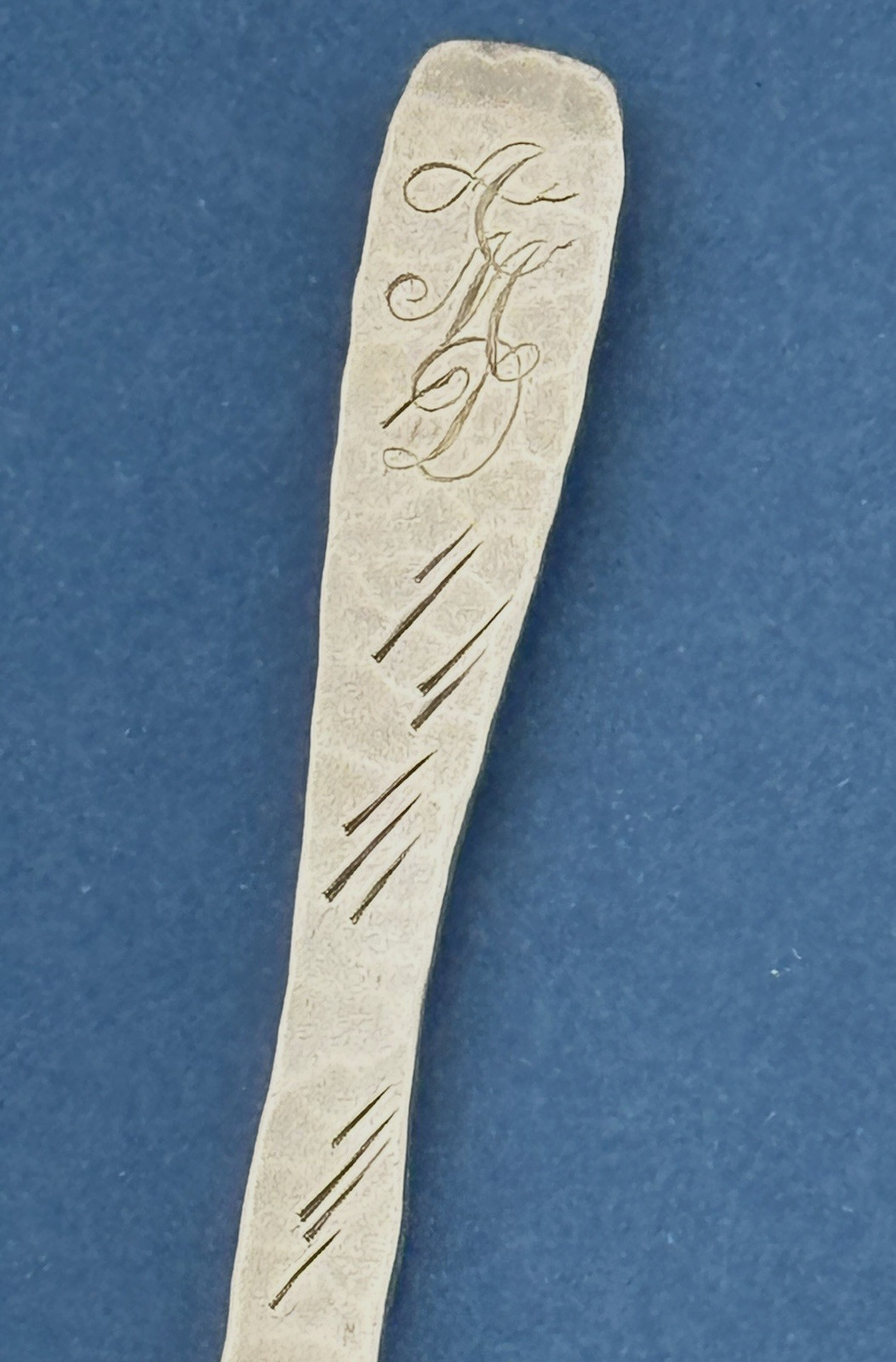 TIFFANY AESTHETIC Hammered Sterling Spoon APPLIED BUTTERFLY