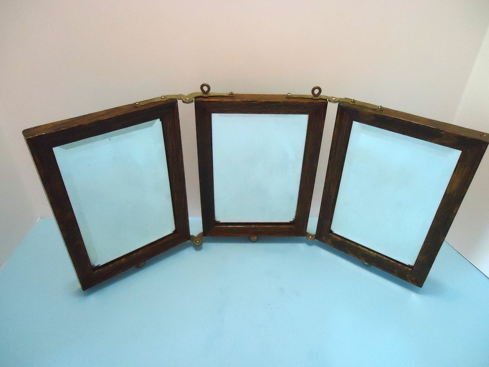 Antique Victorian Style Tri-Fold Shaving & Travel Vanity Mirror 1890’s/1900 EXC!