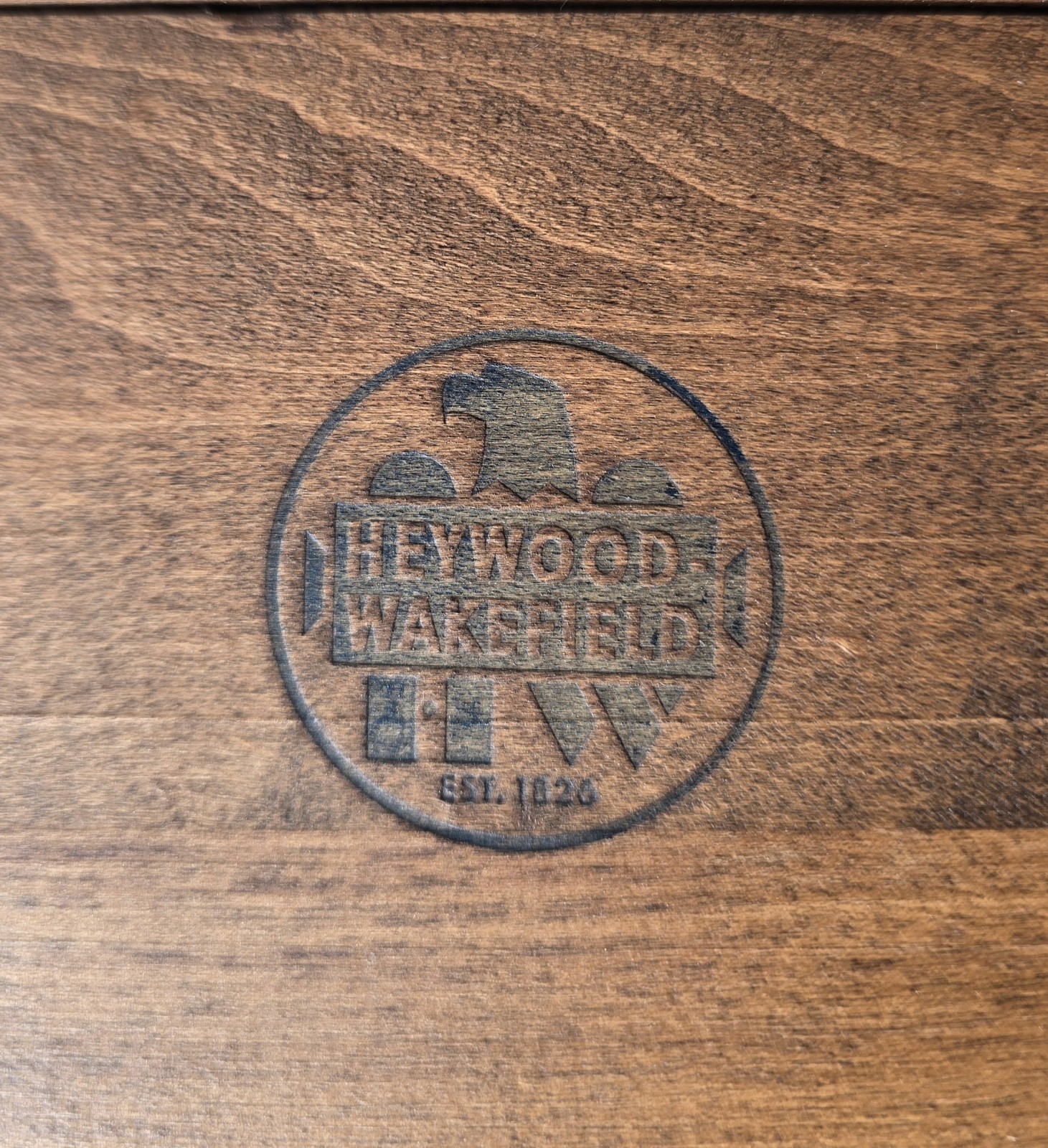 MCM Wood Dropleaf Table Heywood Wakefield 28″× 14″ × 24″