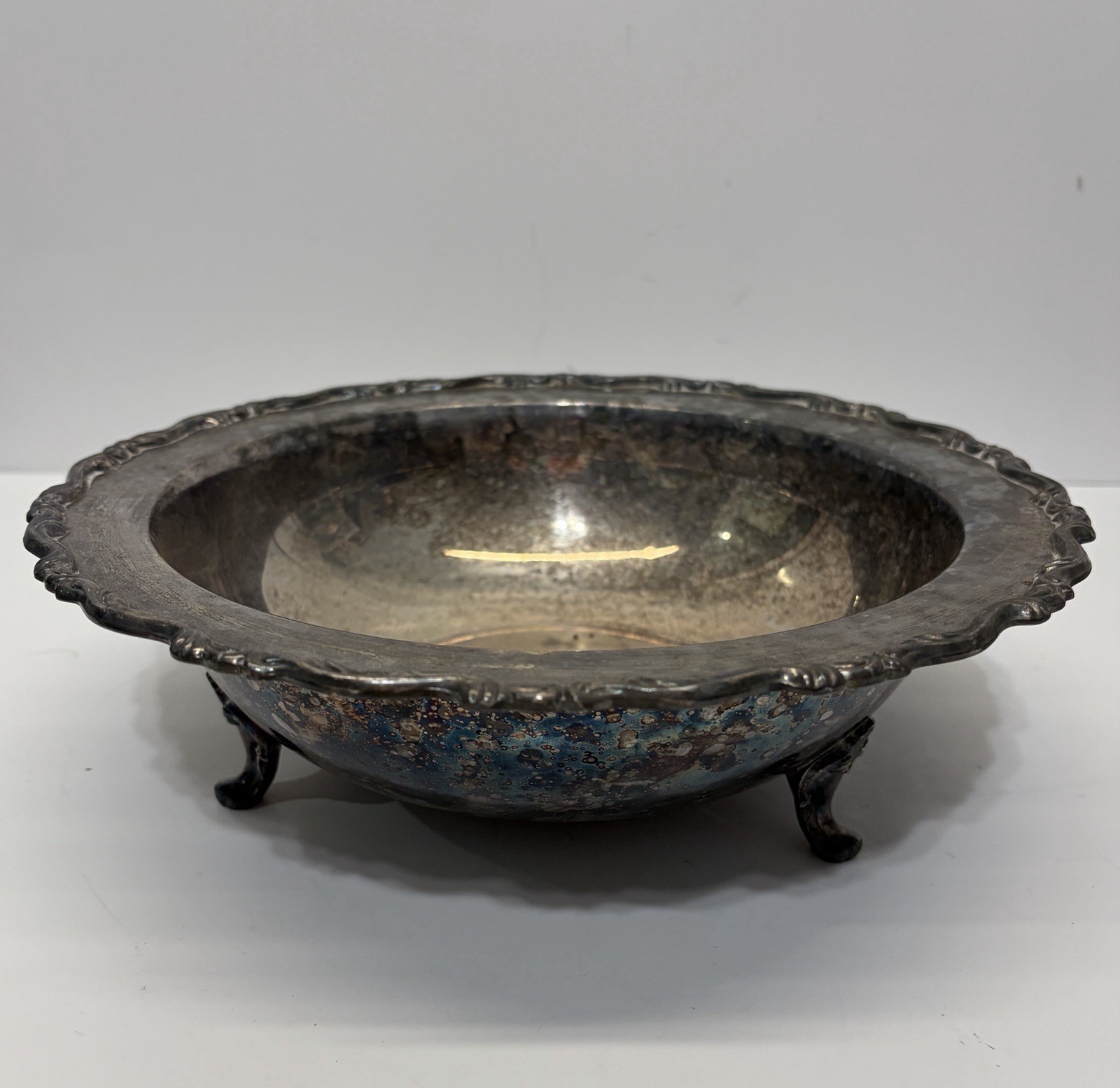 Vintage F.B. Rogers Silver Co. Silverplated Footed Bowl Dish