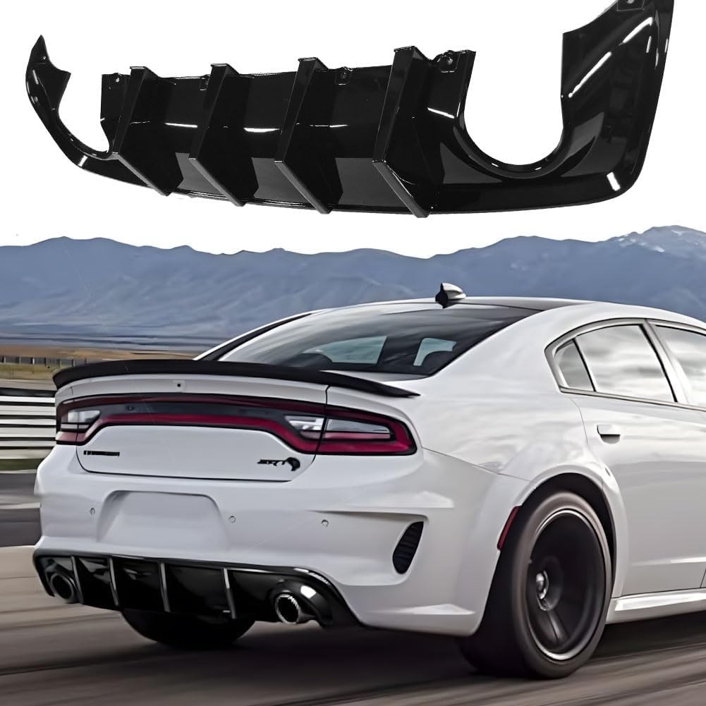 Rear Diffuser for 2020-2024 Widebody Dodge Charger SRT Hellcat Scat Pack, Rear