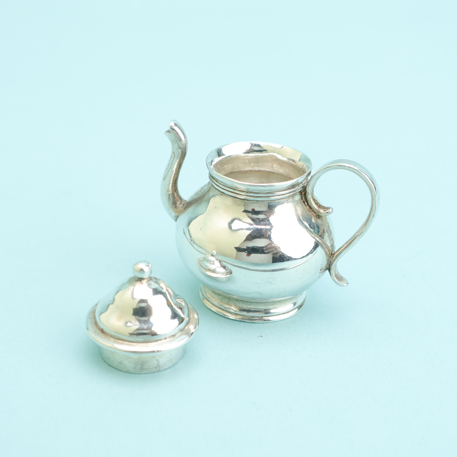 Obadiah Fisher for Metropolitan Museum of Art Sterling Miniature Teapot MMA