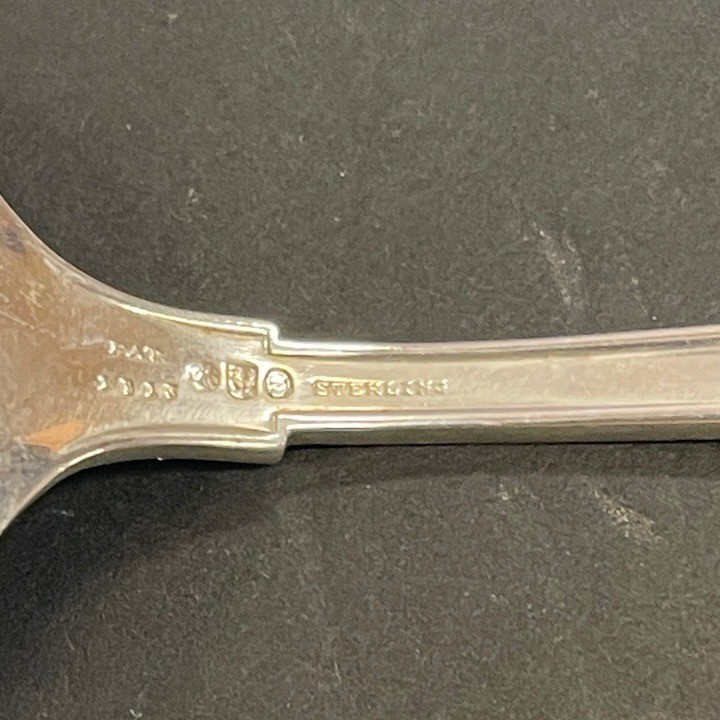 Antique Sterling Silver Soup Spoon Gorham Etruscan Art Deco Greek Key SSP