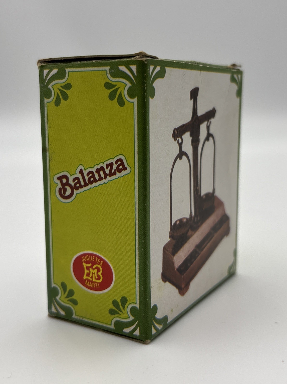 Vtg Miniature Balance Scale w Weights Original Box Joske’s San Antonio TX NOS