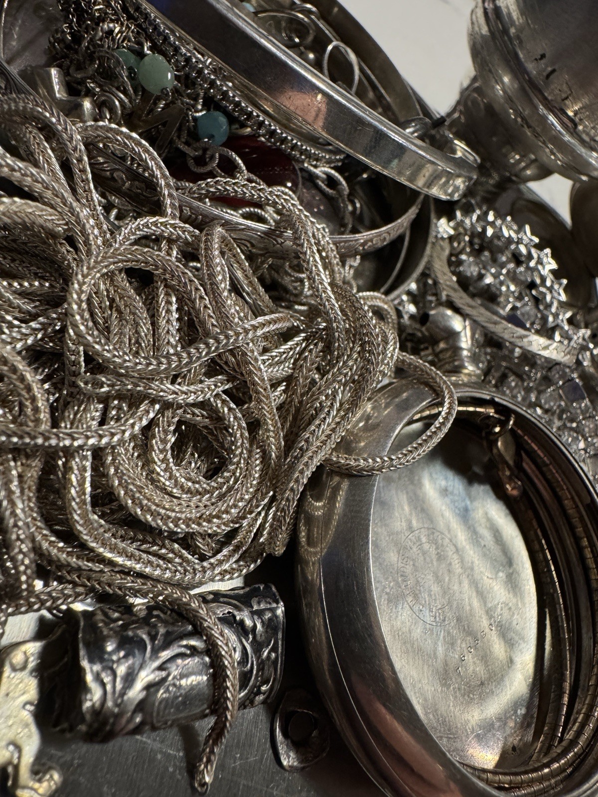 277g Scrap Silver Lot – 267g 925 Sterling / 9.5g 800 – Repair, Scrap, etc