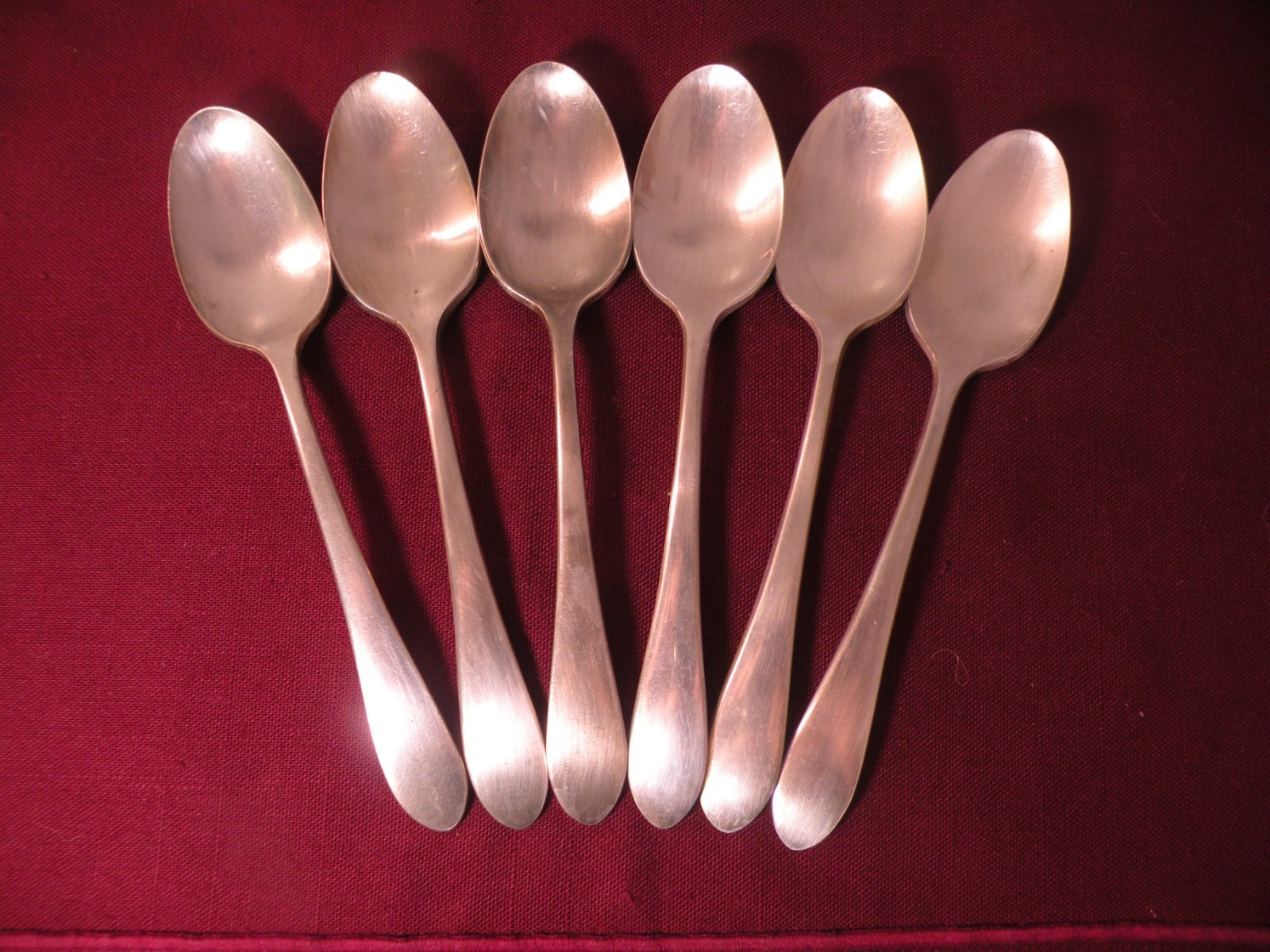 Set Of 6 Reed & Barton COLONY Teaspoons Silverplate Flatware 6 1/8″