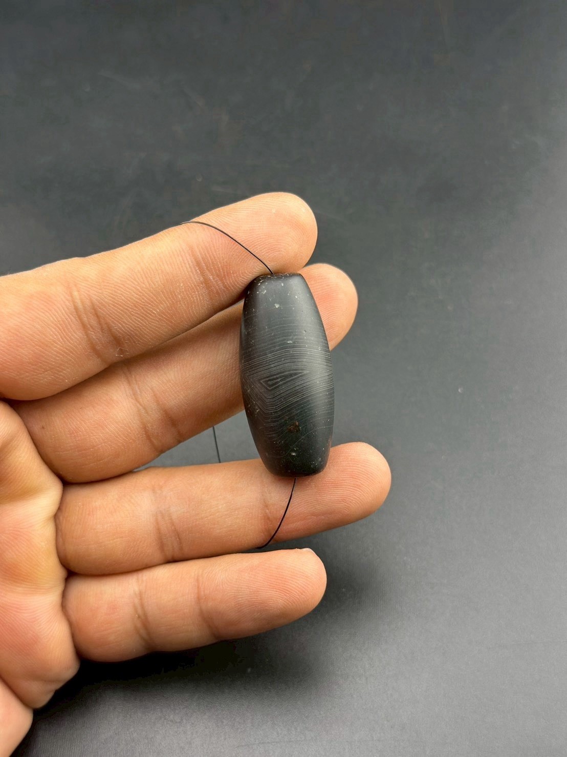 Genuine Ancient Tibetan Himalayan Agate Sulaimani Dzi Bead