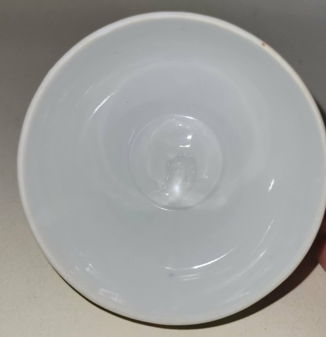 Vintage Japanese Lithothane Geisha Hand Painted Eggshell Dragonware Cup & Saucer