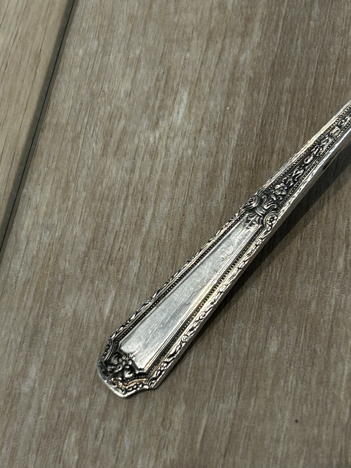Sterling Silver Louis XIV Towle Sterling Pierced Bowl Slotted Olive Spoon