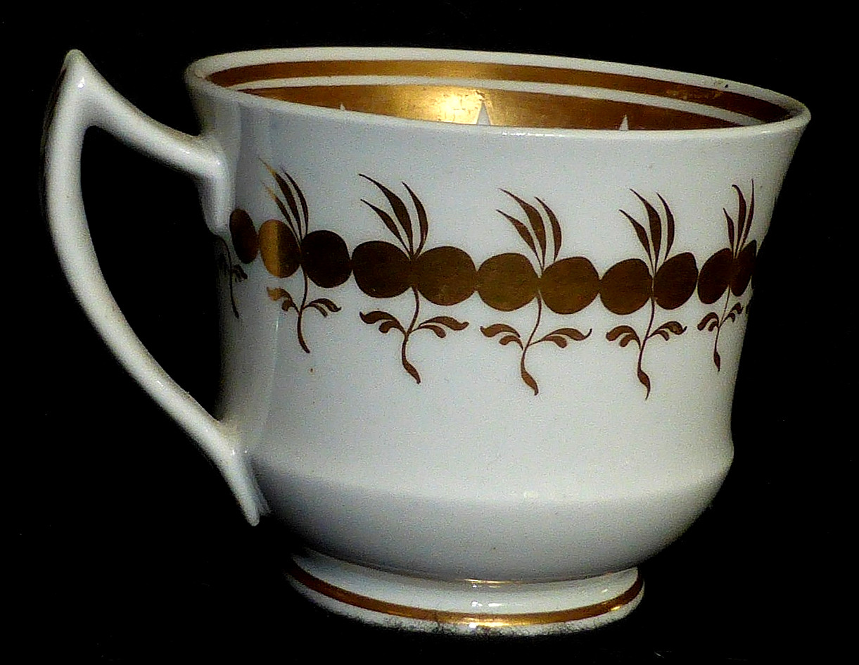 Rare Antique Georgian Spode Etruscan Coffee Can or Cup, Pattern 2784, c1820