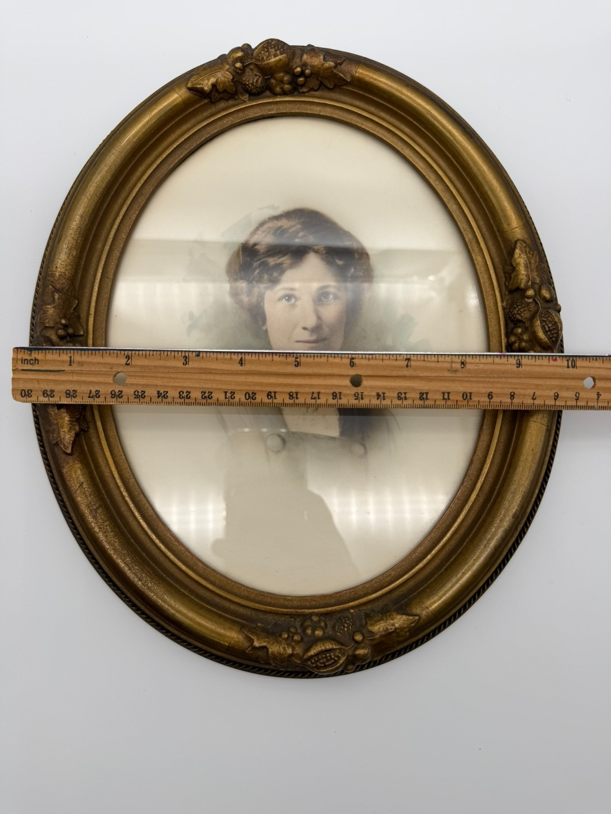 Oval Framed Hand Colored Antique Portrait circa 1890’s – 1910