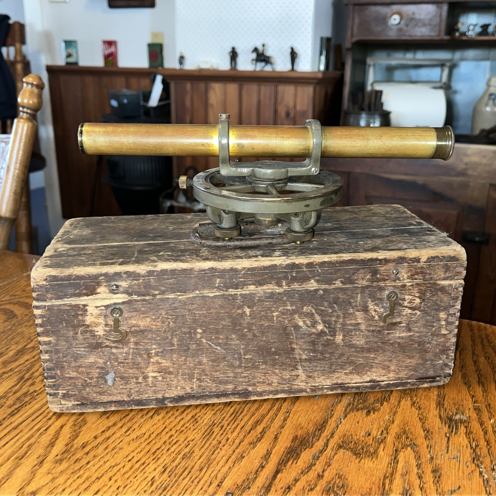 ANTIQUE PRE 1930s KEUFFEL & ESSER Co N.Y SURVEYOR’S TRANSIT BRASS