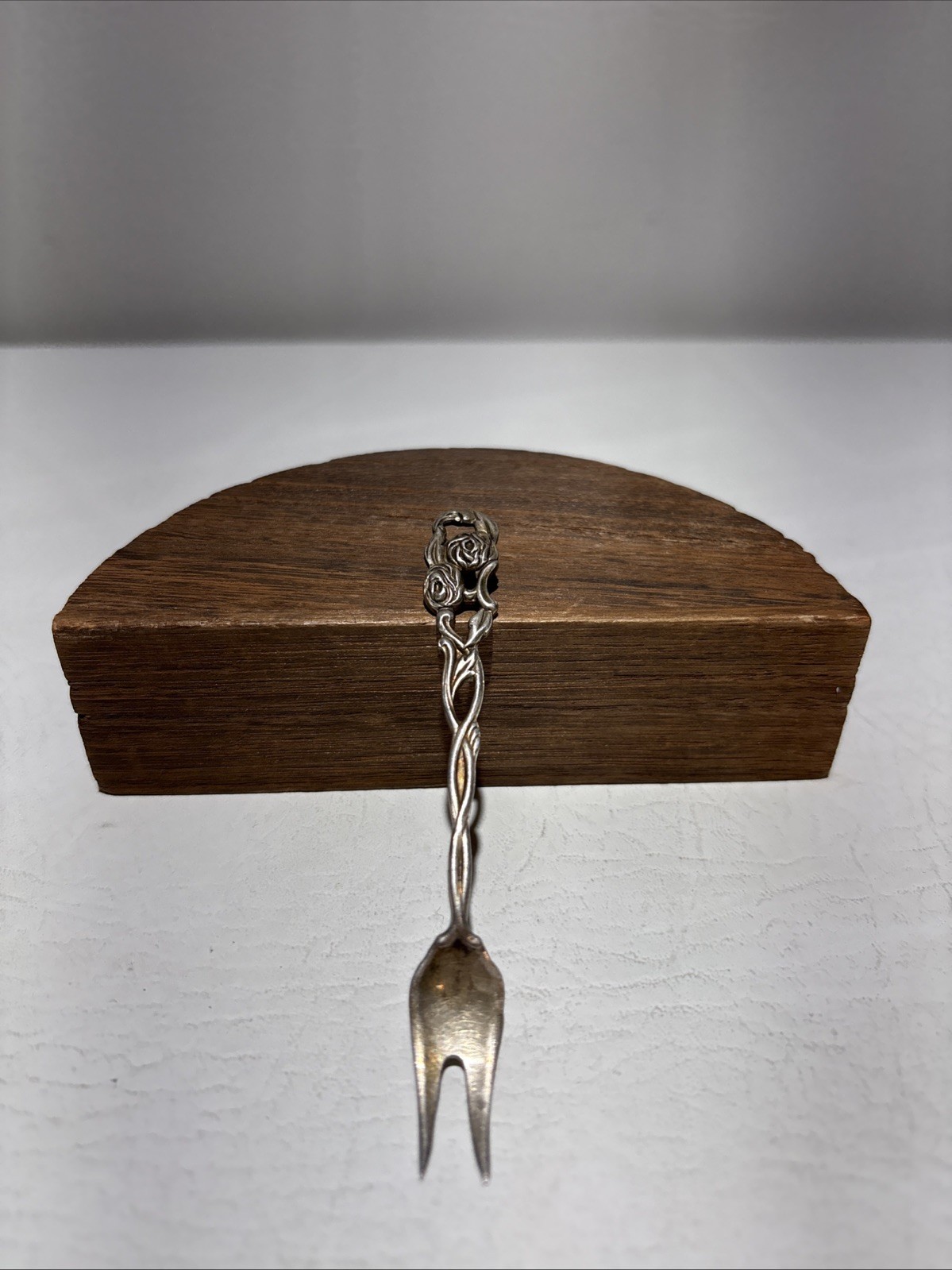 Antique Vintage Nils Johan P.R NS ALP Silver Plate Fork (Sweden) Small 4″