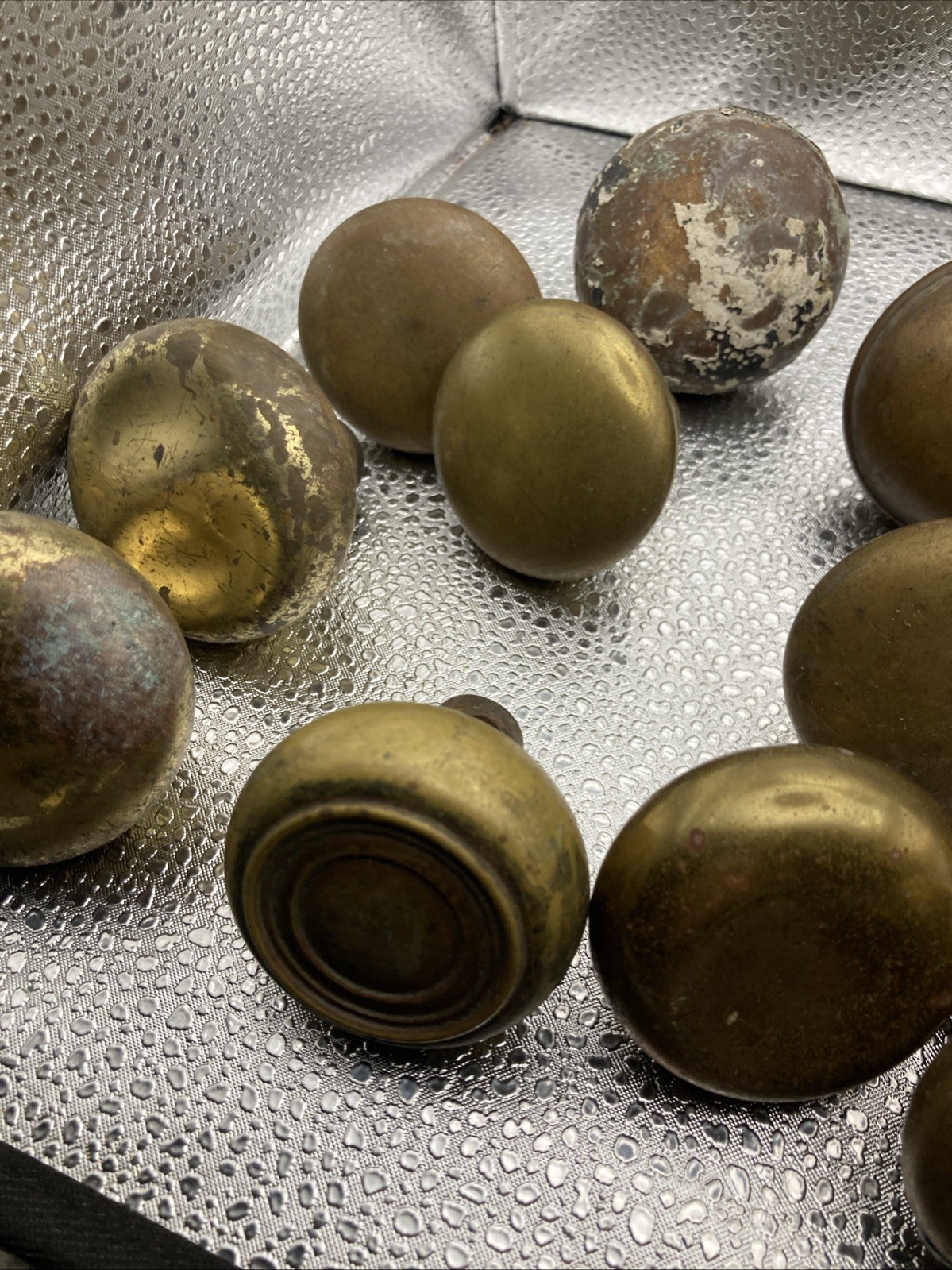 VINTAGE DOOR KNOBS – BRASS AND METAL ORNATE AND PLAIN