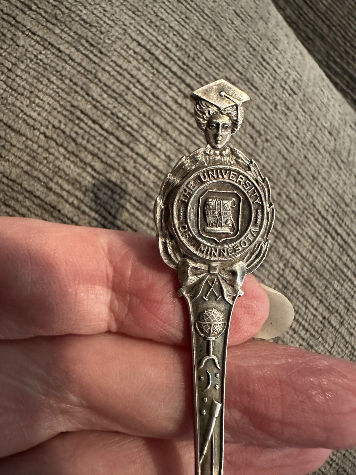 Early 1900’s University Of Minnesota Sterling Silver 925 Graduate Souvenir Spoon