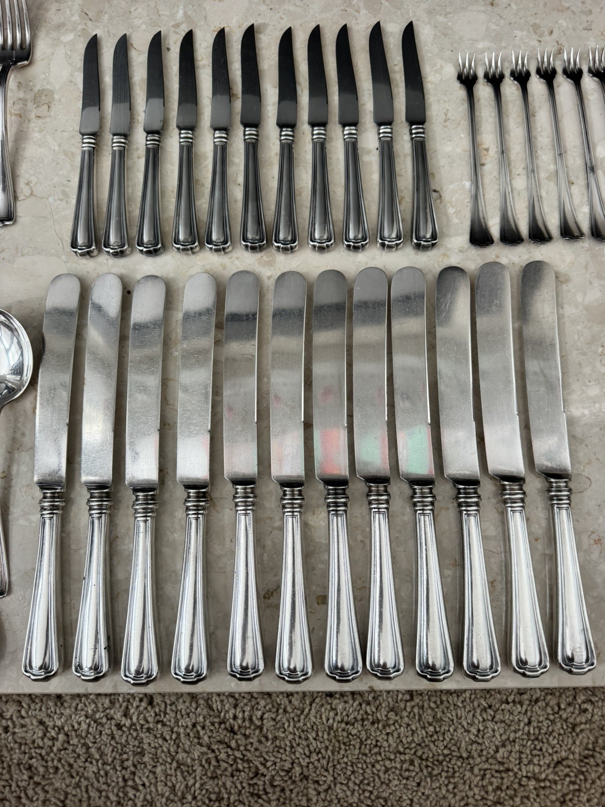 Vtg 1847 ROGERS BROS 83Pc Cromwell 1912 Silver Plate Flatware Place Settings