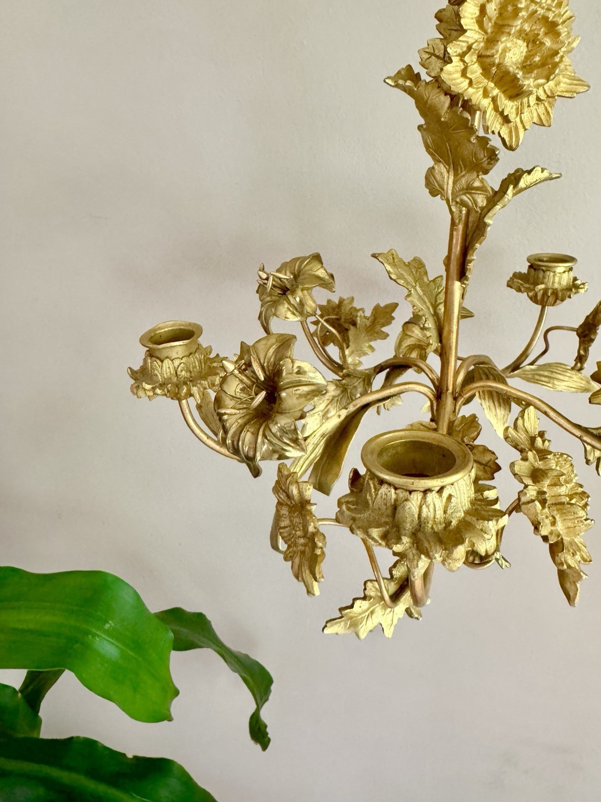 French Style Hanging Candelabra Chandelier Flowers