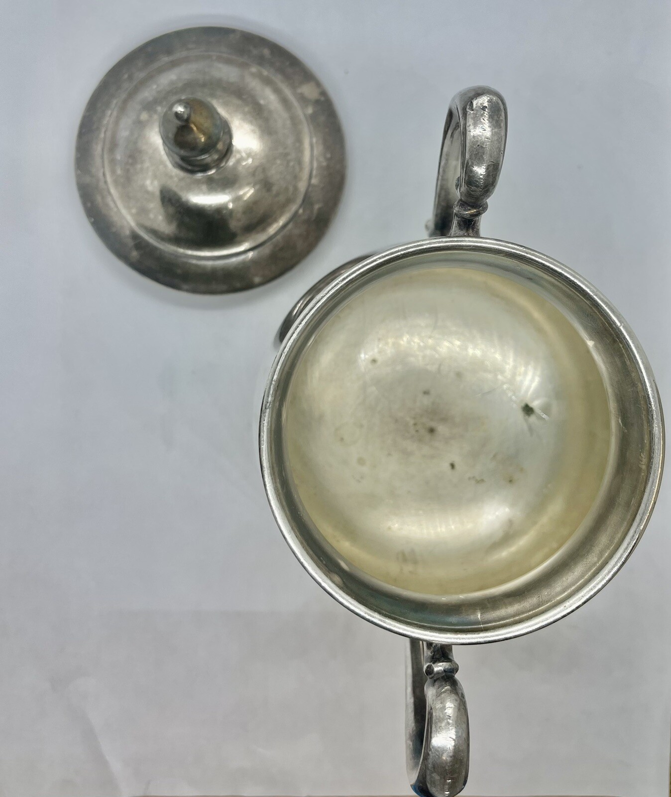 Camille silver co silver plated sugar pot 9 inch height 438 grams estate vintage