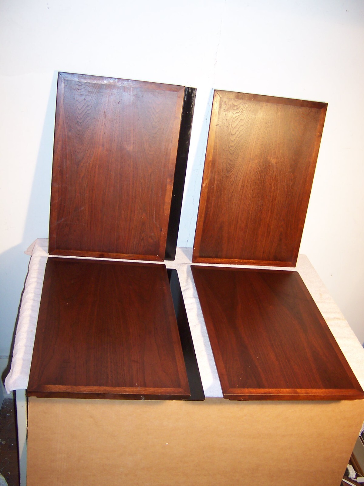 Set (4) Doors Yes Just the Doors Walnut Dillingham Mid Century Modern Credenza