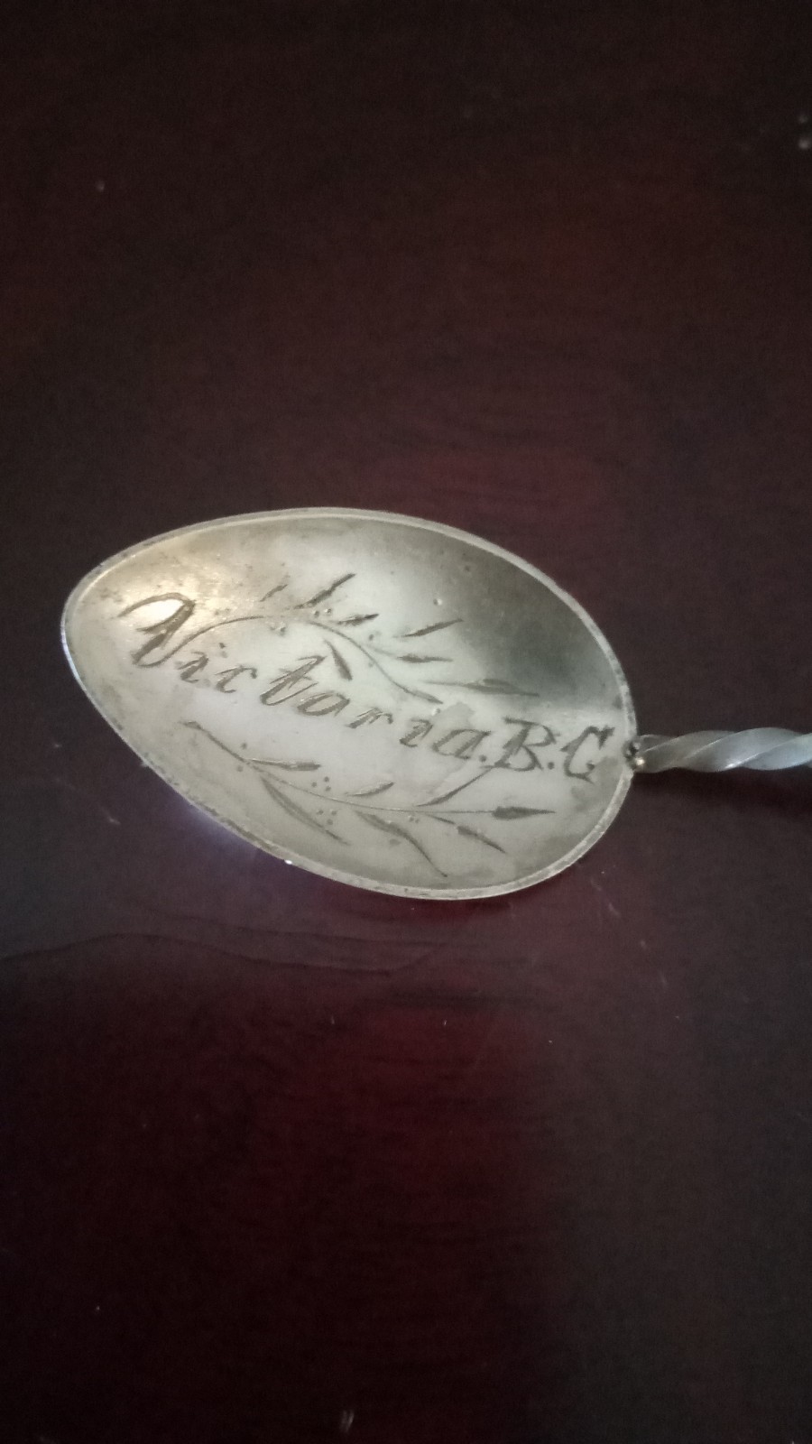Antique Souvenir Spoon Victoria British Columbia