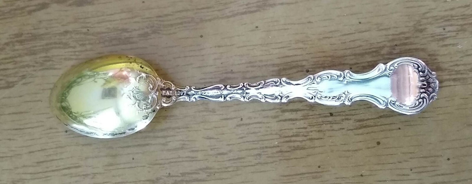 Stamford Conn Sterling Silver +9 gram Demitasse Spoon Souvenir Antique Collector