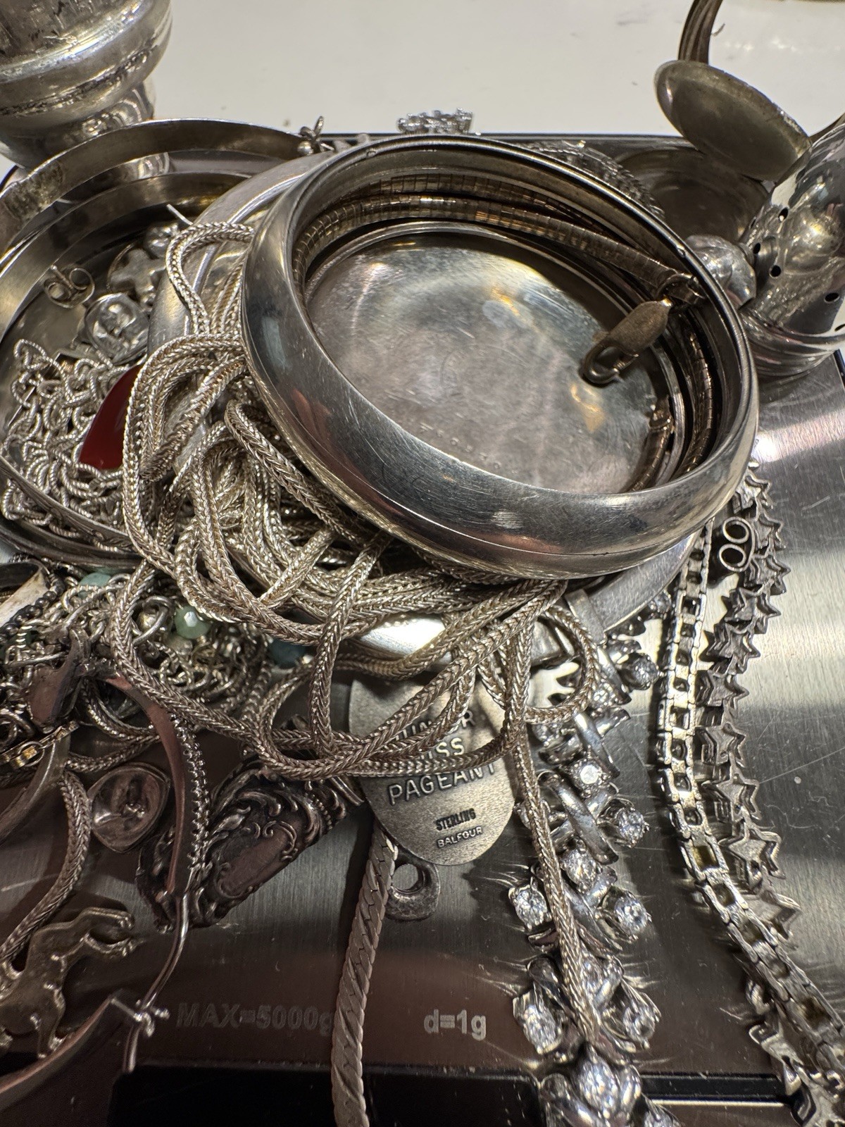 277g Scrap Silver Lot – 267g 925 Sterling / 9.5g 800 – Repair, Scrap, etc