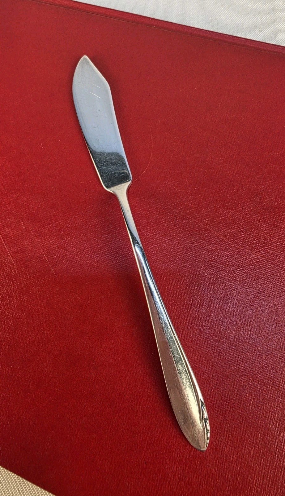 Vintage Heirloom Sterling Lasting Spring Butter Knife Sterling Silver 28gms/1 oz
