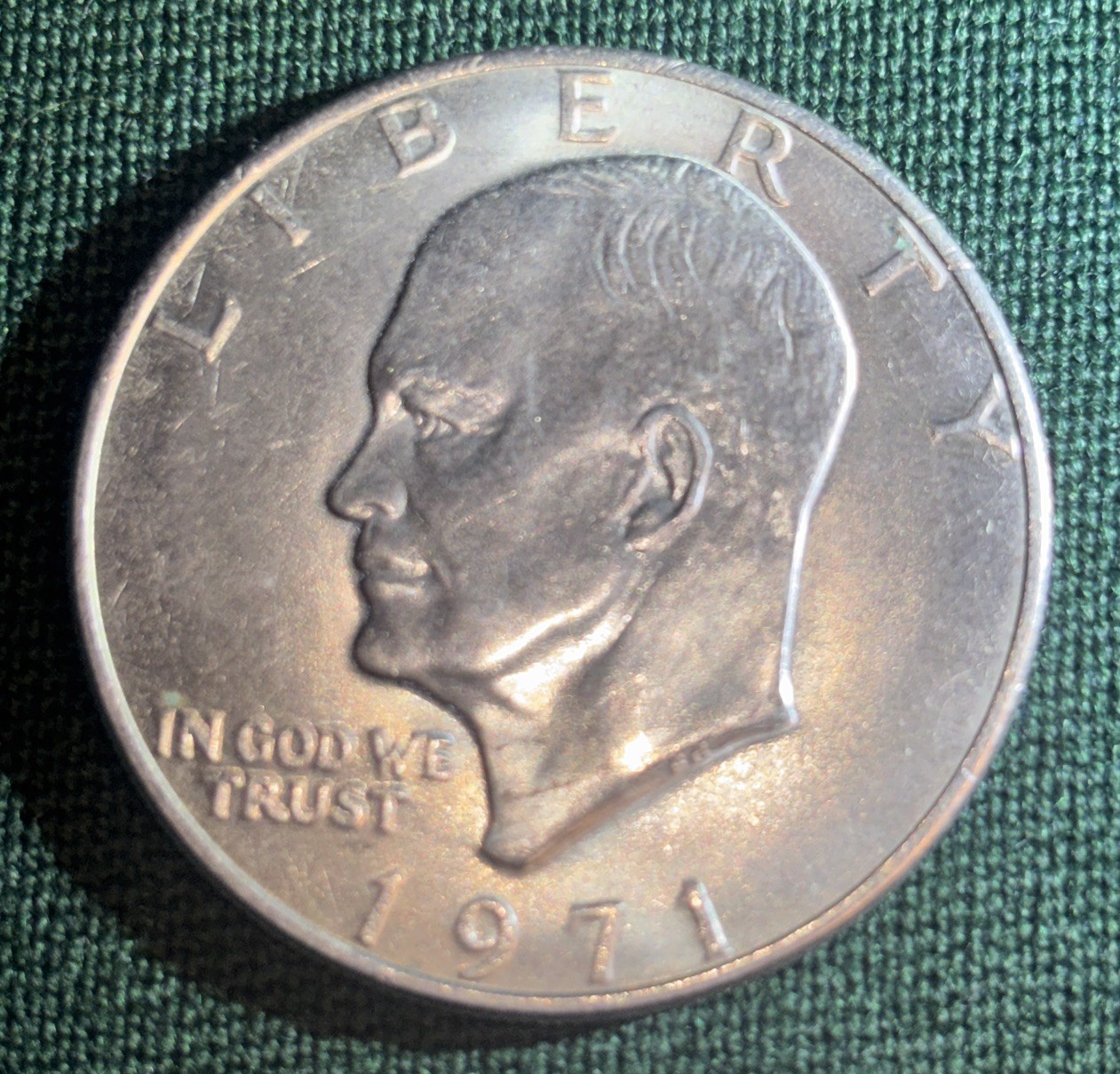 1971-No Mint-Rare Error-Die Crack-flying eagle-DDO-Must Have Variety