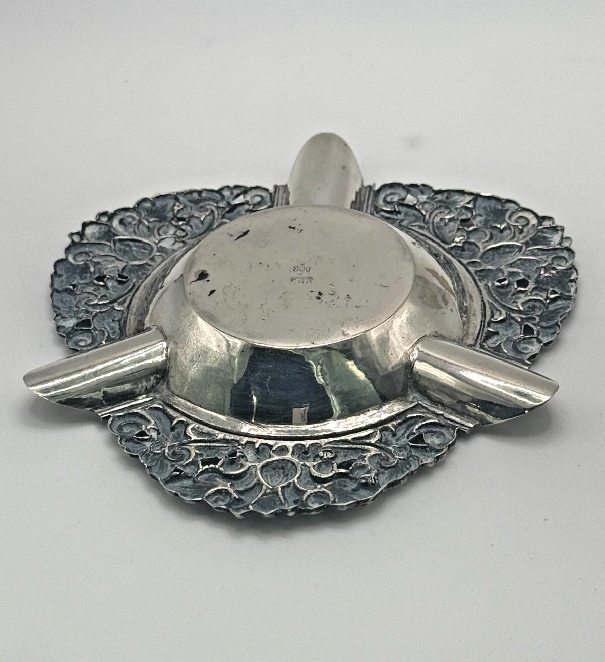 Ornate Vintage Indonesian 800 Silver Ashtray – PWR Yoga Handcrafted Floral