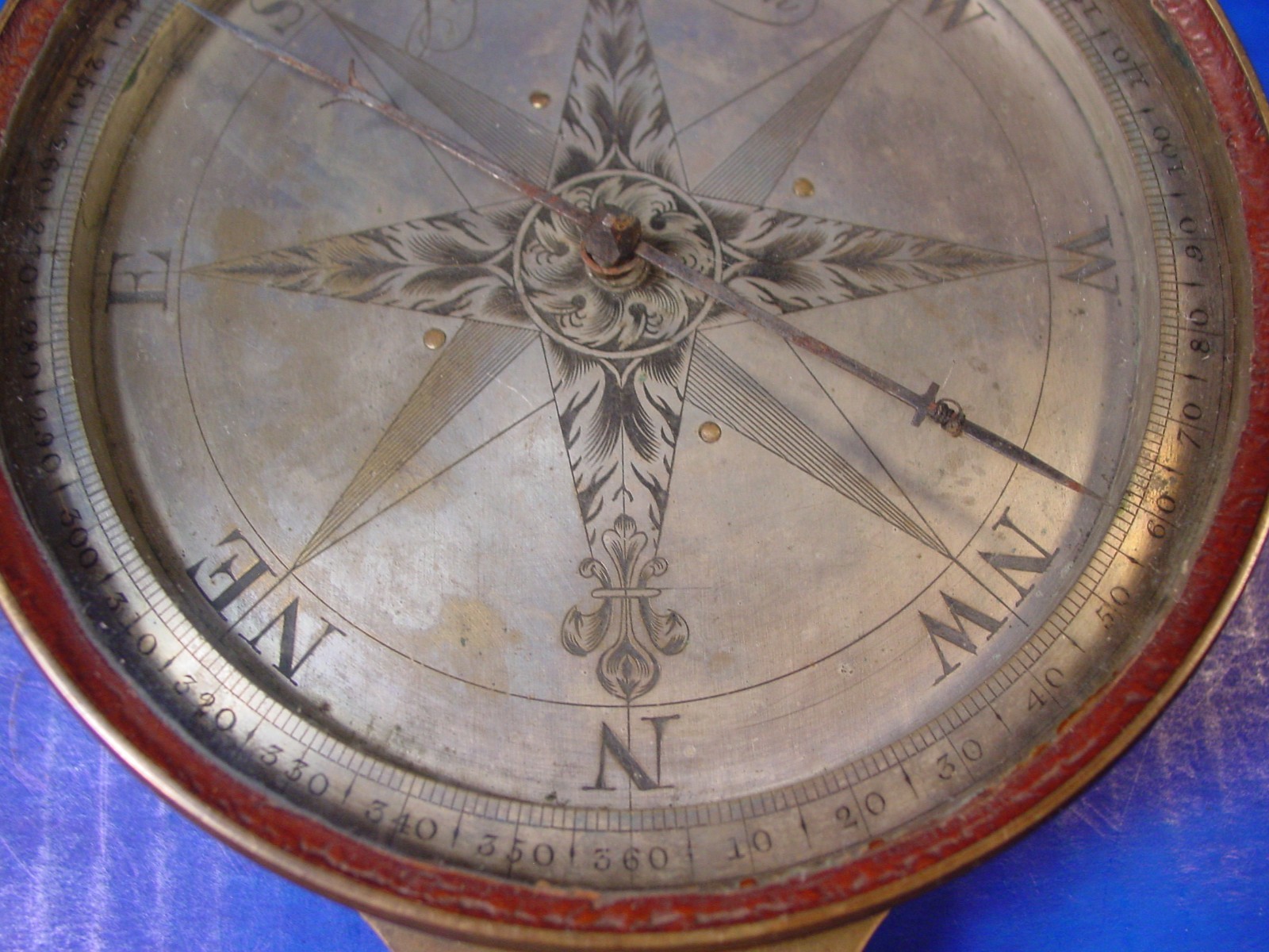 1740 John Gilbert Plain Compass + Original Box – Rare 18th Century Compass
