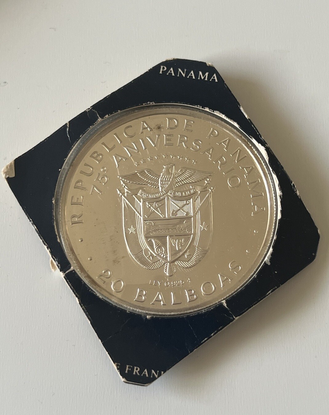 Largest silver collectible coin, Panama, 1978 uncirculated, great birthday gift!