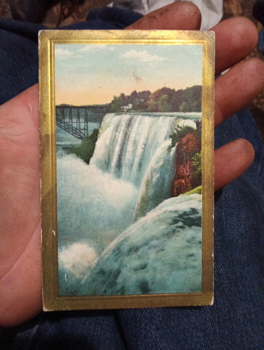 1910 Postcard Of Some Waterfall Yes I’ll Know Yeah That’s All I Know