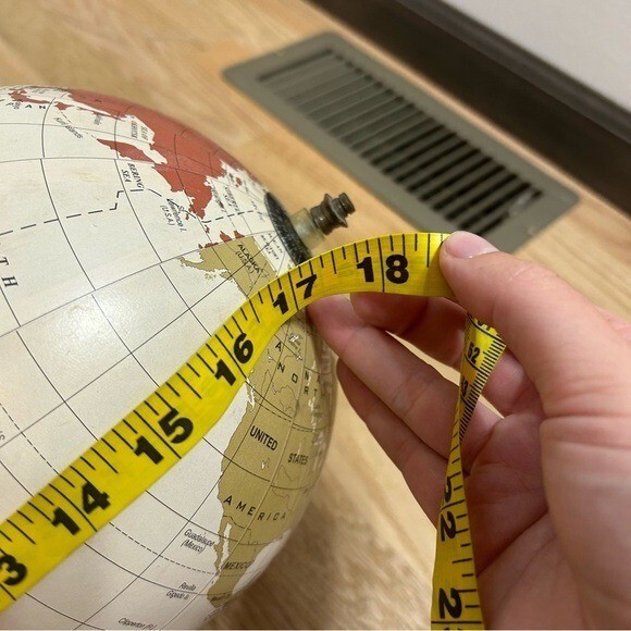 Wooden Paper Globe Stand Office Decor Map Wedding Decoration Travel Theme