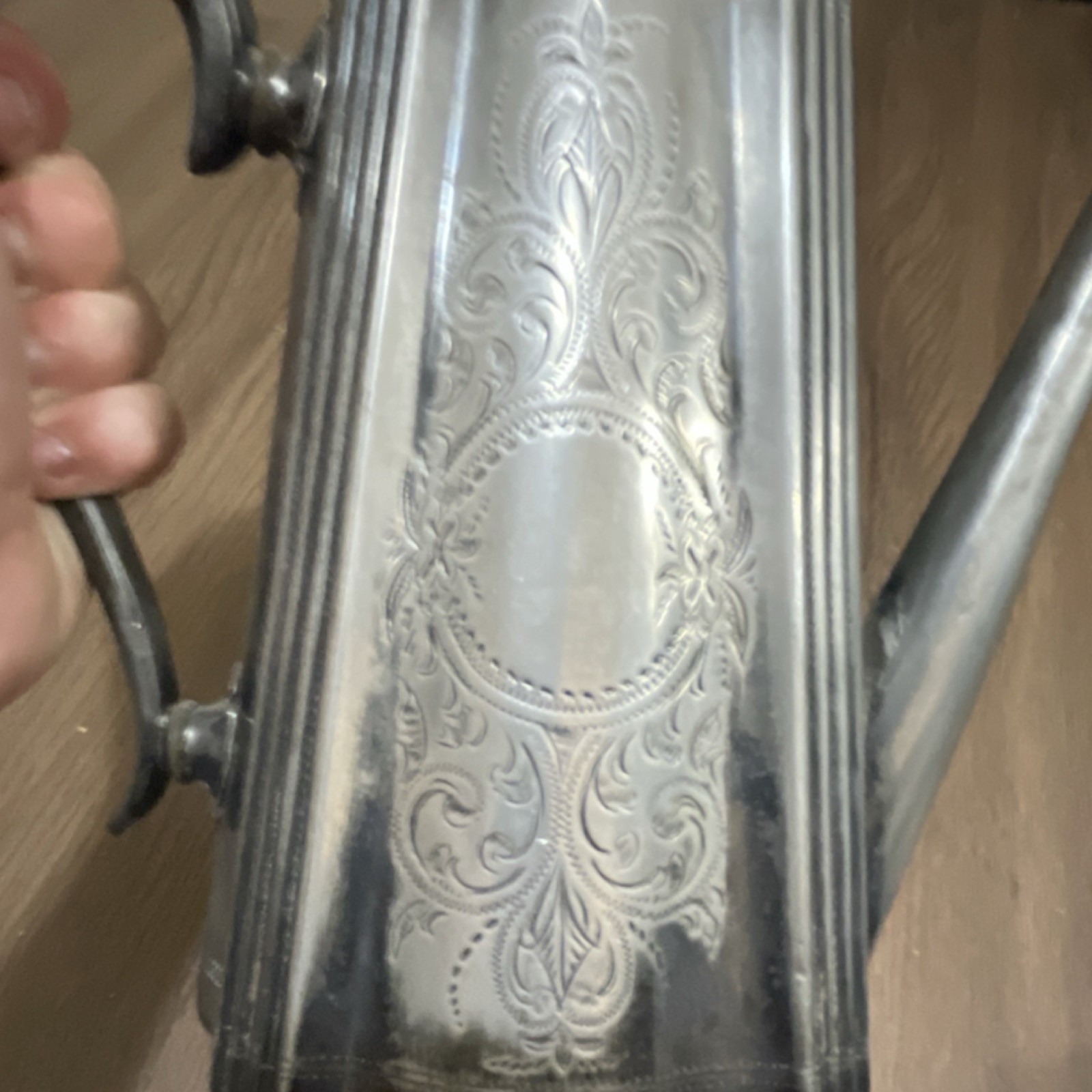 Reed & Barton Victorian Silverplate Coffee Pot Antique Ornate 1850-1899