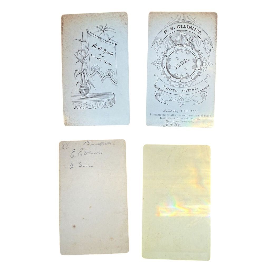 Antique Victorian CDV & Cabinet Card Photo Collection Sepia 1850-1899 2.5×4