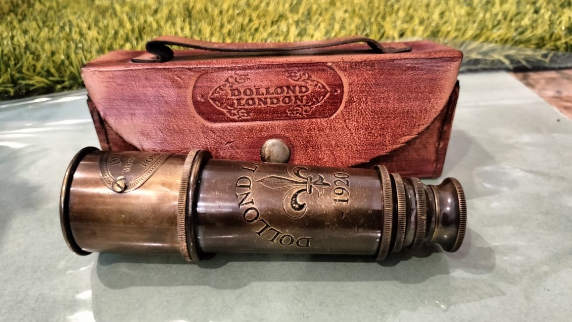 16″ Dollond’s London-1920 Black Antique Solid Pure Brass Telescope/Spyglass Gift