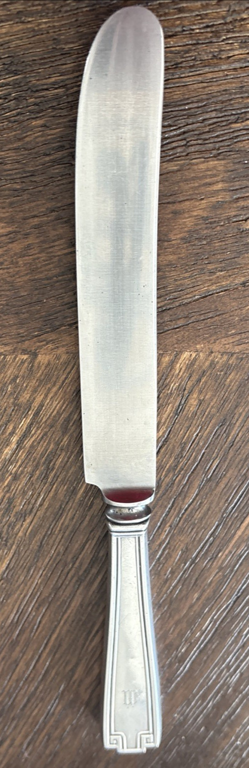 Etruscan Pattern Gorham Sterling Handle Stainless Blade 8.5 ” Dinner Knife 66.5g