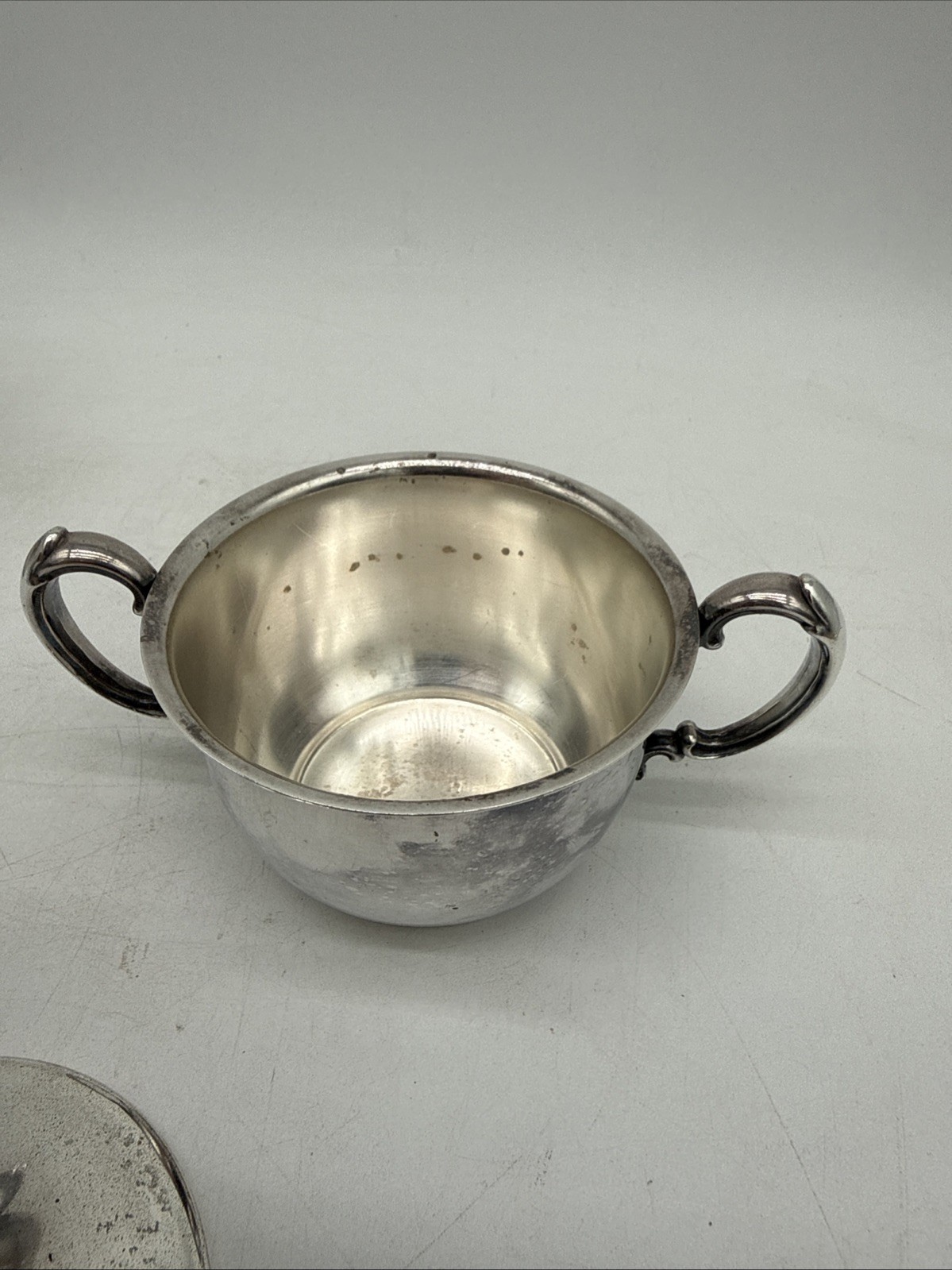 Vintage Silverplate Creamer & Sugar Bowls Lot of 2