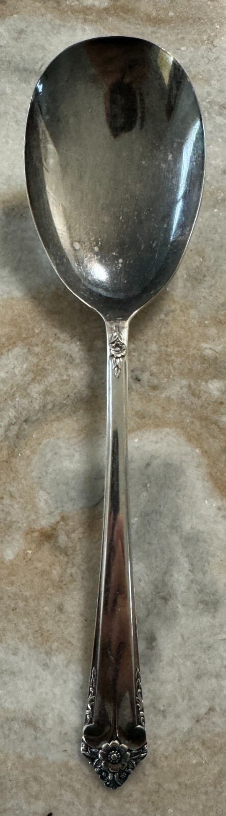 Solid Smooth Casserole Spoon Starlight (Silverplate, 1950) by International Silv