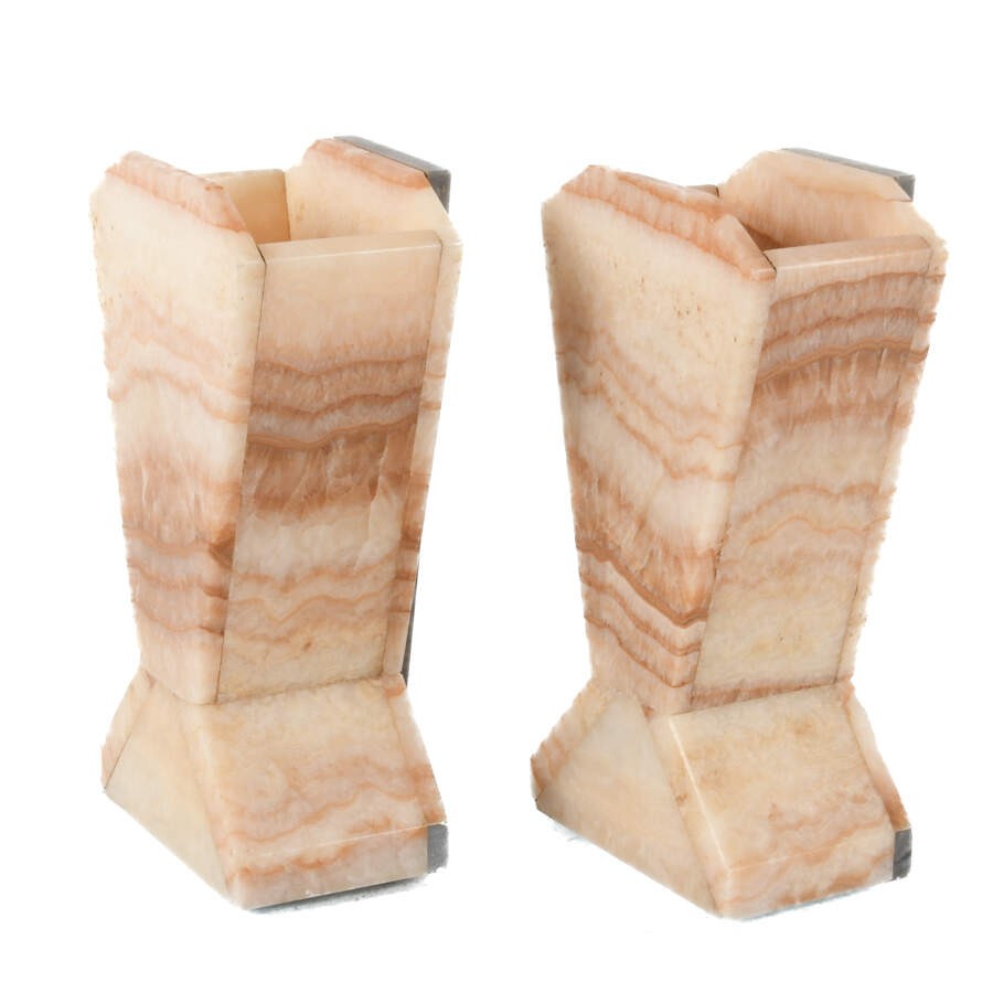 Matched Pair of Art Deco Garnitures