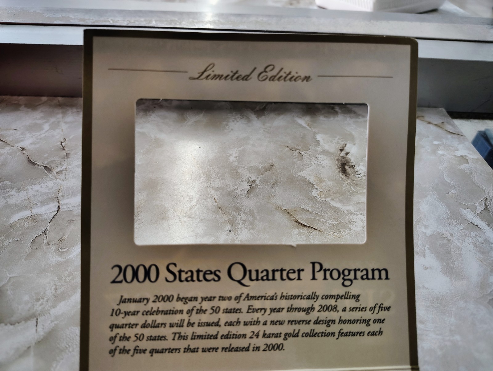 2000 24 KARAT GOLD COLLECTION UNCIRCULATED QUARTERS SetOf5+ HISTORY~SPECIAL LTED