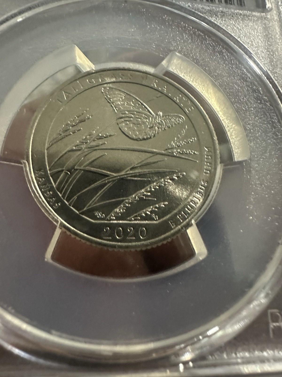 2020-W Tallgrass Prairie MS65, US Quarter V75 Privy Mark Very Low Minted