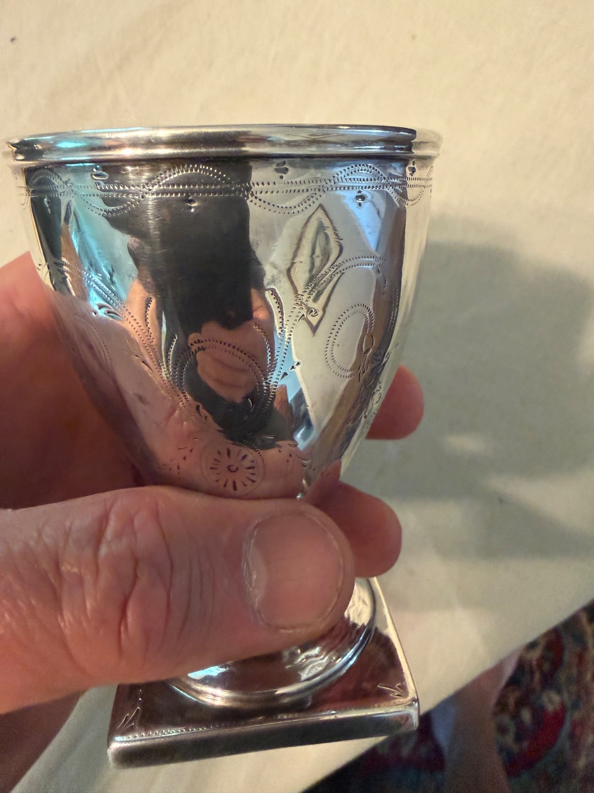 Small Coin Silver Late 18th Cent Goblet