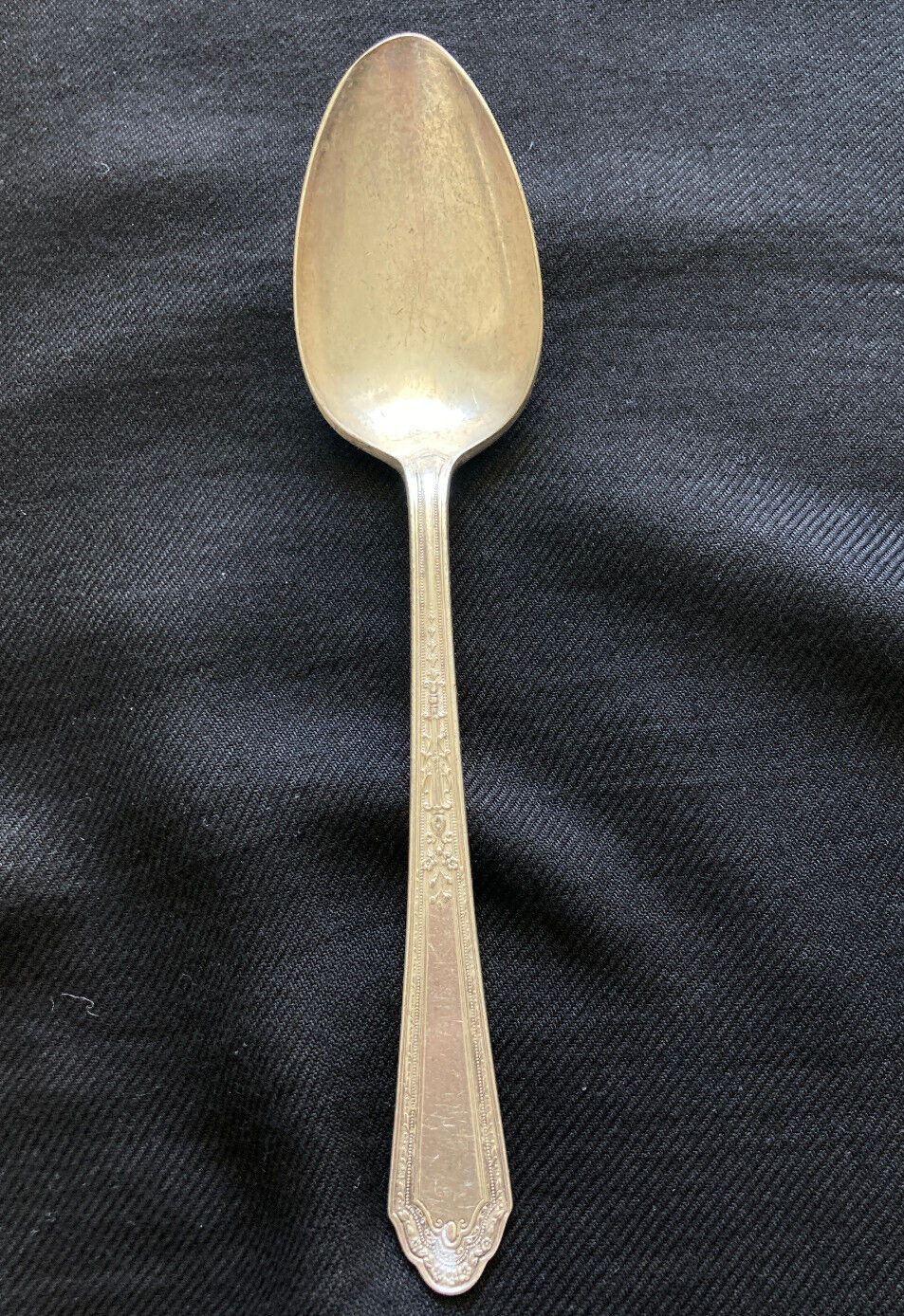 Holmes & Edwards Inlaid Super Plate Romance Pattern Tablespoon Antique Ornate