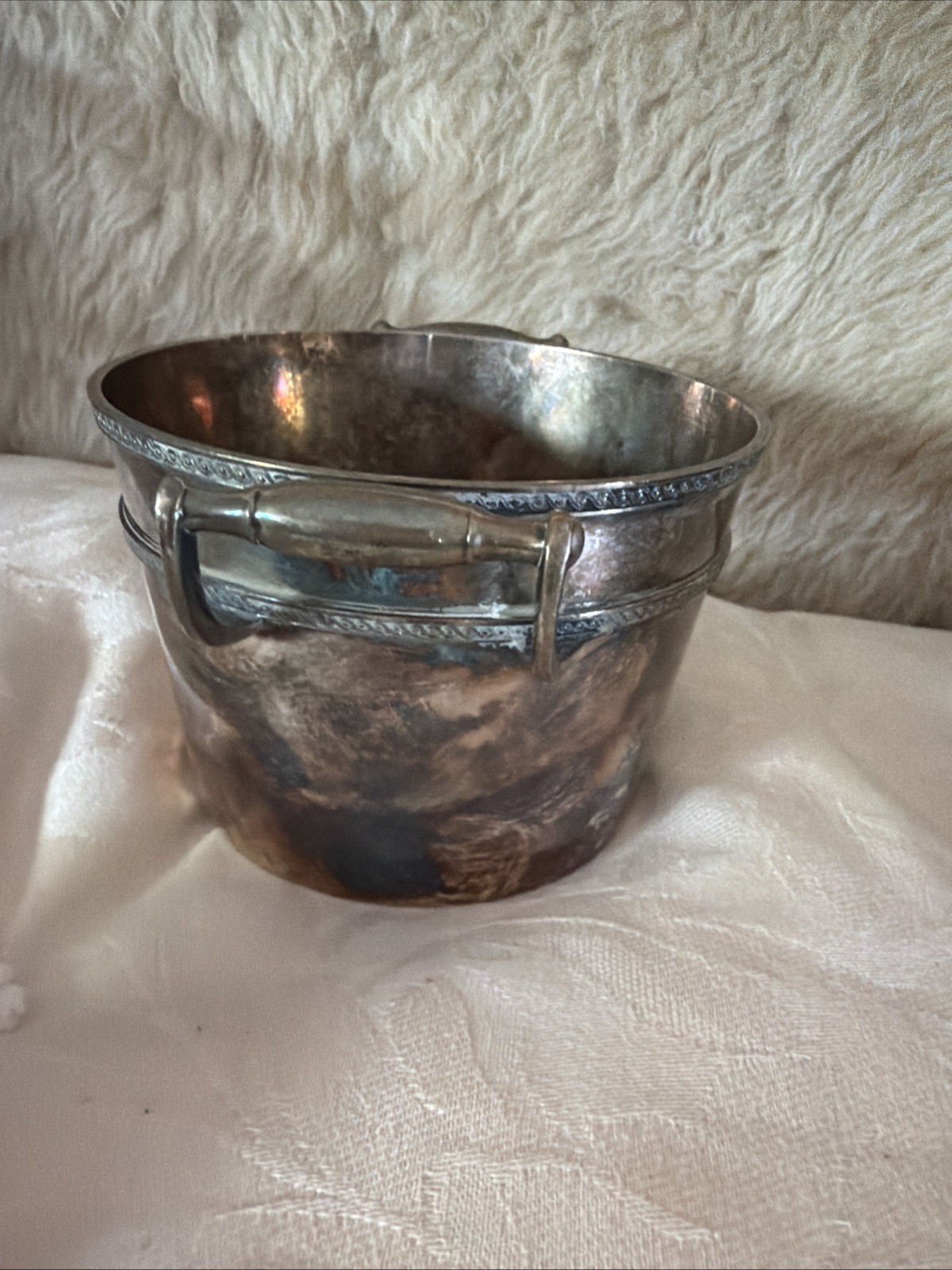 VTG WALLACE EPNS Silver 5875 Short 3.5″ Ice Bucket