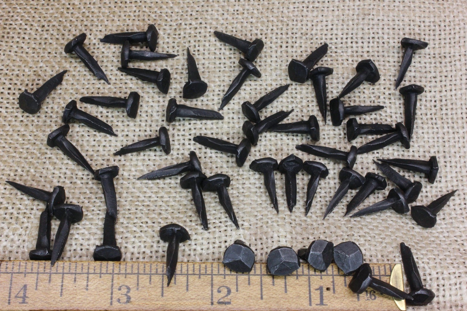 5/8″ Rosehead 100 Nails Square Wrought Iron Tacks Vintage Rustic Decorative Look